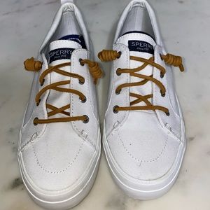 White Sperry Tennis Shoes size 9 NWOT